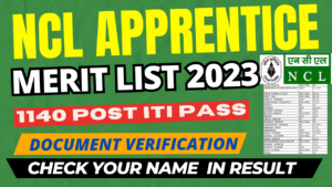 NCL Apprenticeship Merit List 2023