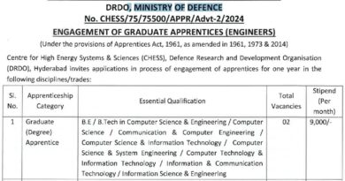 DRDO CHESS Apprentice 2024