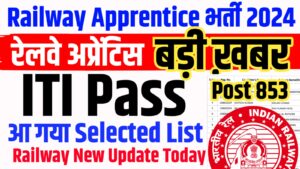WCR Jabalpur Railway Final Apprentice Merit List 2024 Out